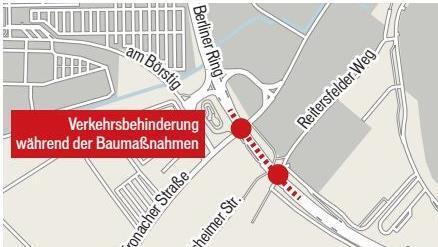 Brückensanierung am Berliner Ring in Bamberg
