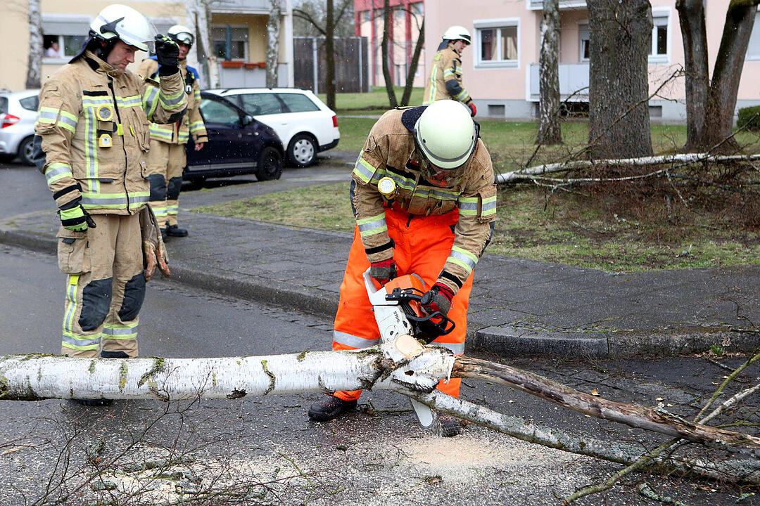 Sturm über Franken hinterlässt Schäden