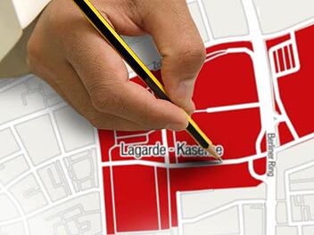 Ein Logistikzentrum für die Polizei und ein Campus für Gesundheitswirtschaft könnten auf dem Gelände der Lagarde-Kaserne entstehen, wenn