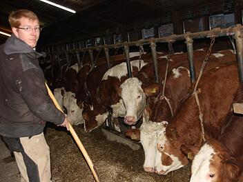 Johannes Nickel  will den Hof des Vaters übernehmen, sieht darin wirtschaftlich nur aber einen Sinn, wenn der neue Stall gebaut werden darf. Foto: Veronika Schadeck