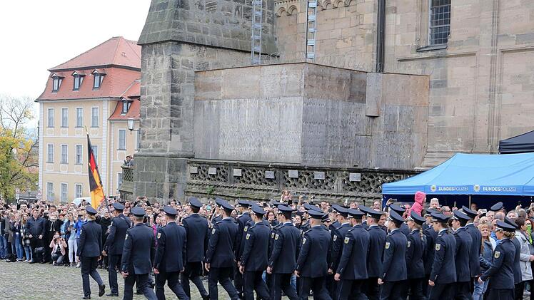 Vereidigung der Bundespolizei auf dem Domplatz am 14. Oktober 2017.  Foto: RiegerPress
