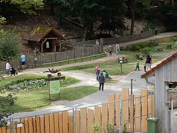 Blick in den Eingangsbereich des Wildparks Foto: Reinhard Löwisch