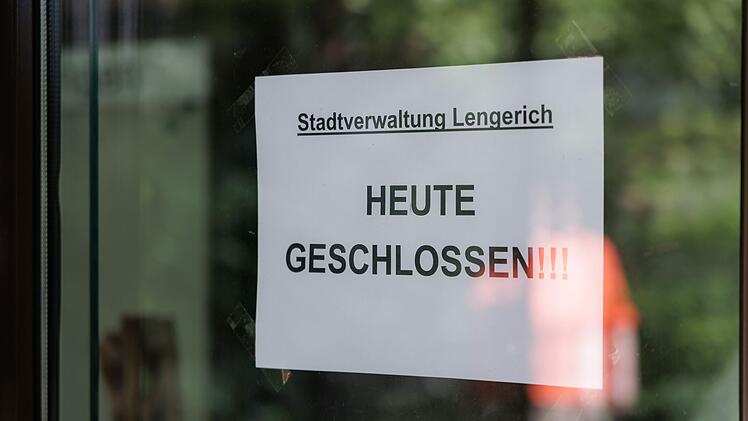 Gro&szlig;einsatz am Rathaus Lengerich