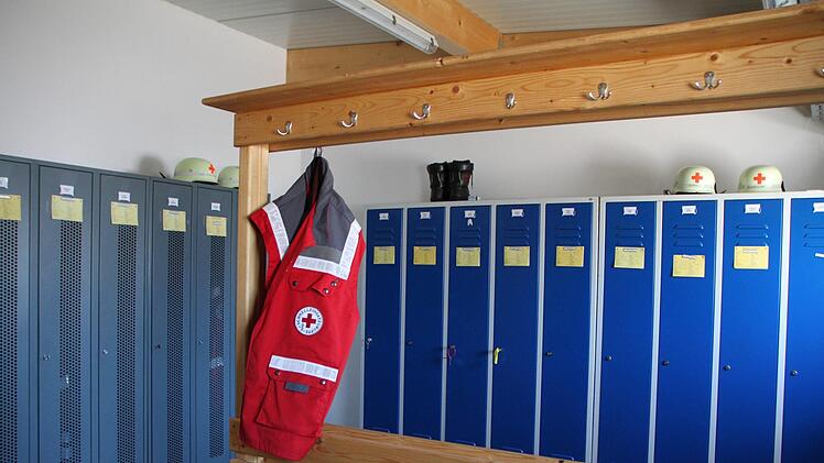 Ein Blick in die Umkleide... Foto: Ulrike Müller