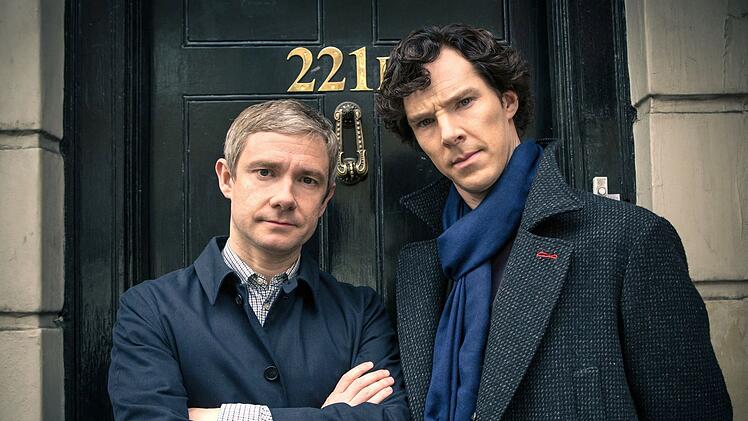 Scheitert die Fortsetzung von "Sherlock" an den beiden Hauptdarstellern? Es hei&szlig;t, Martin Freeman (links) und Benedict Cumberbatch h&auml;tten kein Interesse, die Kultserie neu aufleben zu lassen.