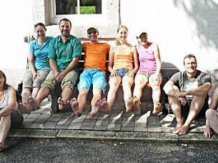 Die erschöpften Wanderer  Foto: Paul Pöhlmann