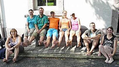 Die erschöpften Wanderer  Foto: Paul Pöhlmann