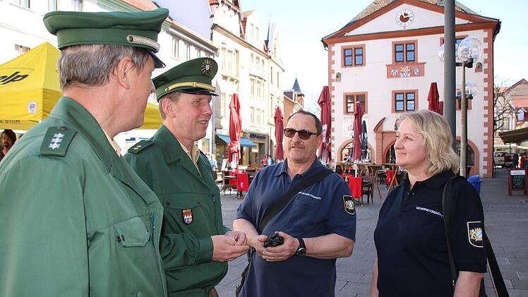 Die Sicherheitswacht in Bad Kissingen. Foto: Ralf Ruppert