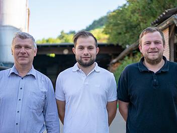 Die neue Leitung des CSU-Ortsverbandes Ramsthal: (von links)  Alfred Gündling, Sebastian Wieber und Florian Greubel.Andreas Lomb