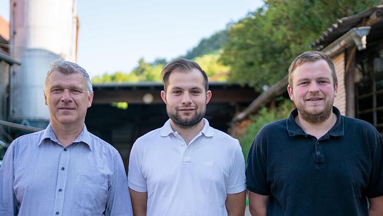 Die neue Leitung des CSU-Ortsverbandes Ramsthal: (von links)  Alfred Gündling, Sebastian Wieber und Florian Greubel.Andreas Lomb