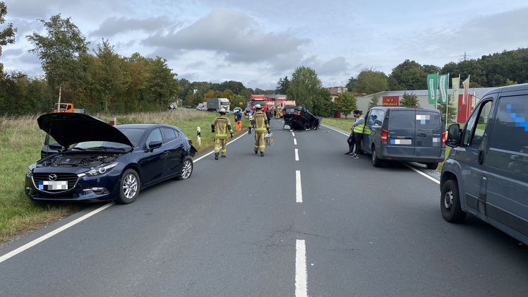 Auto überschlägt sich bei Kronach