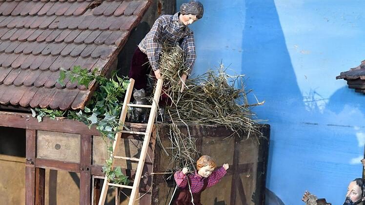 Die Krippe in der Oberen Pfarre 2019/20 im Detail. Foto: Ronald Rinklef