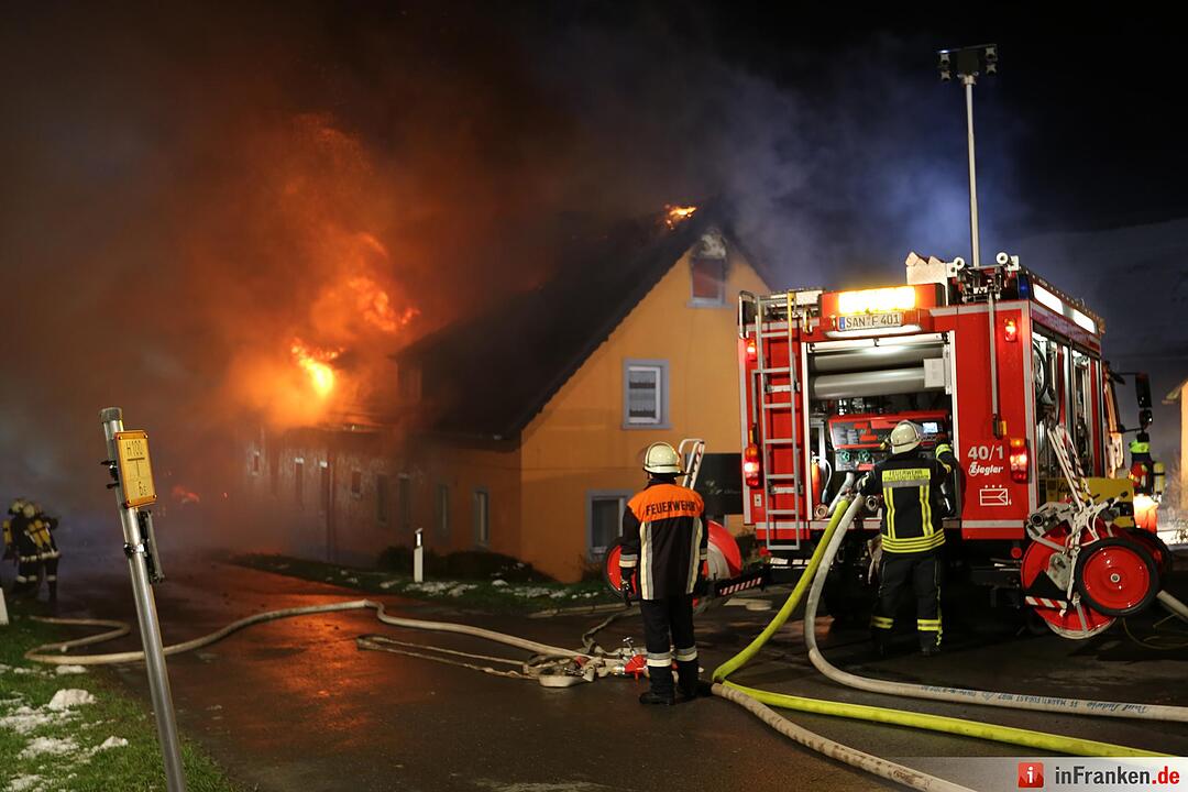 Brand in Kunreuth (Kreis Kulmbach)