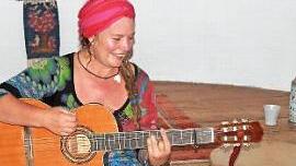 Ein etwas anderer Auftritt: Sylvia Kirchherr. Foto: Horst Wunner