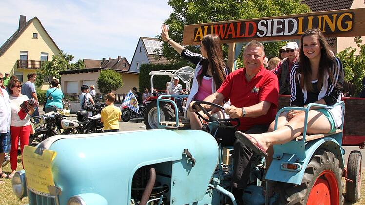 Ekkehard Andert auf seinem Eicher-"Panther" als Teilnehmer einer Rundfahrt der Staffelsteiner Oldtimerfreunde.Matthias Einwag