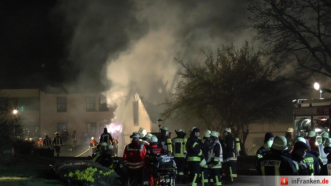 Brand in Kloster bei Münnerstadt – 250 Heimbewohner von Feuer bedroht