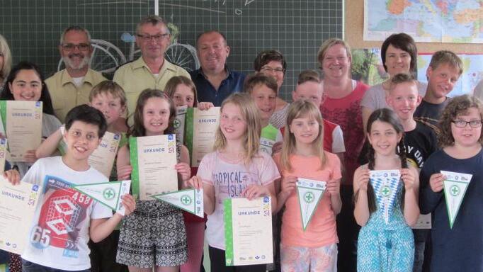 Fitte Radfahrer in Martinsheim