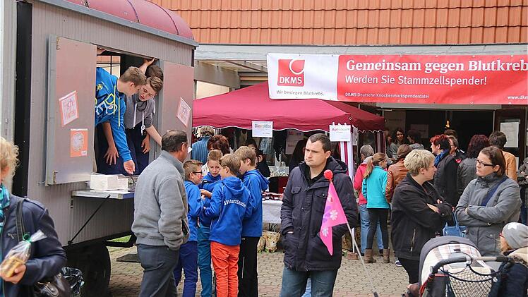Mit Erfolg hatten die Organisatoren um Stammzellenspender geworben. Foto: Gerd Schaar