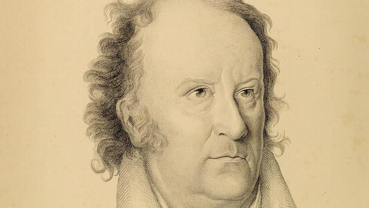 Porträt Jean Paul, Radierung nach dem Ölgemälde von Friedrich Meier aus dem Jahr 1810