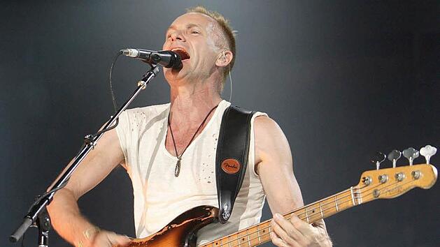 Der weltber&uuml;hmte Musiker Sting rockt am 23. Juni das Jahn-Gel&auml;nde in Forchheim - der FT verlost noch 2x2 Karten. Foto: epa/Lyle Stafford
