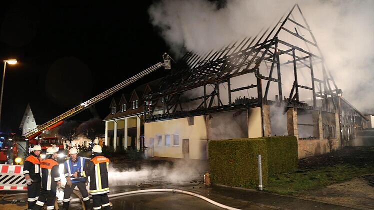 Scheunenbrand in Bärnfels. Foto: Franz Galster