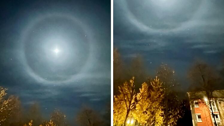 Halo-Mond über Kulmbach