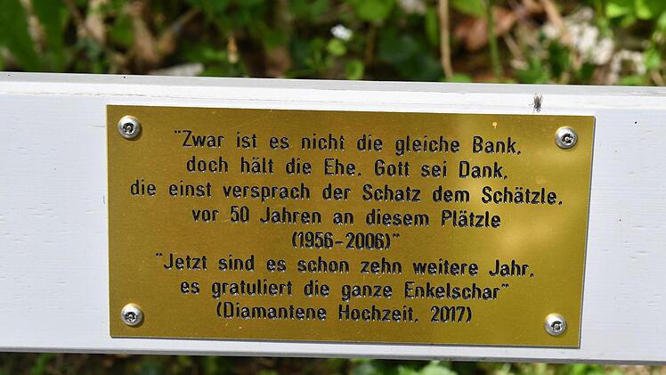 Hinter diesen wenigen Zeilen verbirgt sich die Geschichte einer großen Liebe. Foto: Ronald Rinklef