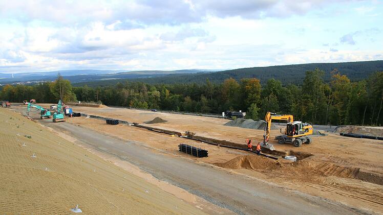 Großbaustelle: Bei Thurnau wird die A 70 verlegt. Foto: Jürgen Gärtner