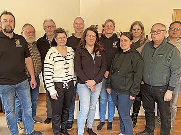 Der neu gew&auml;hlte Aussschuss der Don-Bosco-Musikanten.