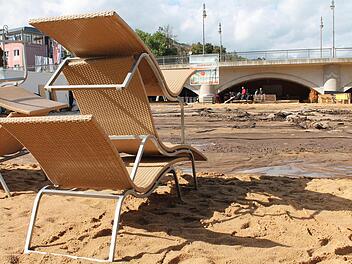 Am 15. September endete die Stadtstrand-Saison. Jetzt ist die Anlage abgebaut. Foto: Benedikt Borst