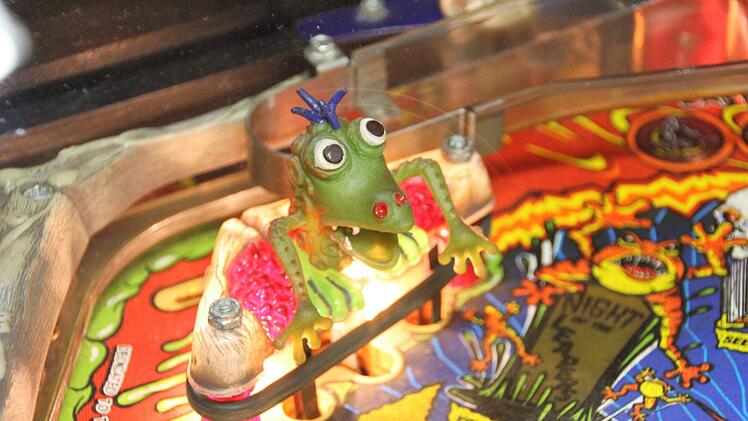 Diesen Frosch zum Hüpfen bringen, kann man bei "Scared Stiff".