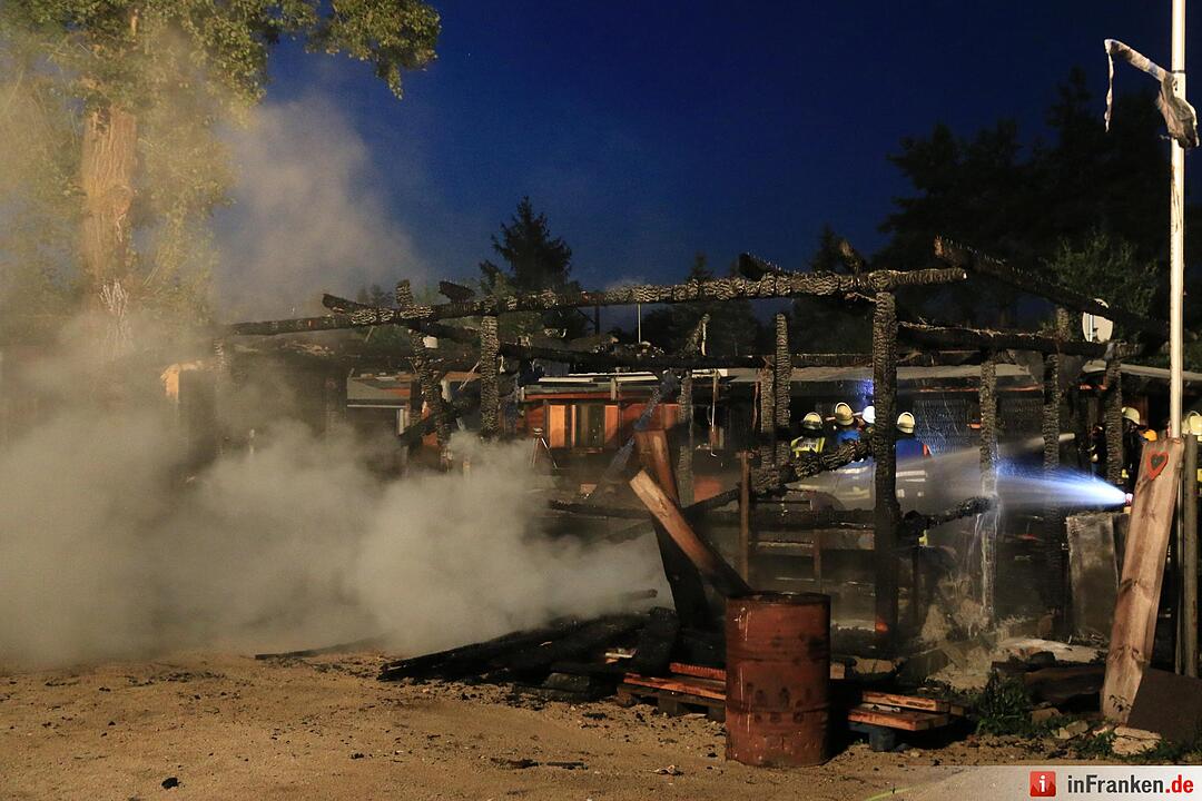 Feuer in Bamberg - Mann erleidet schwerste Verletzungen