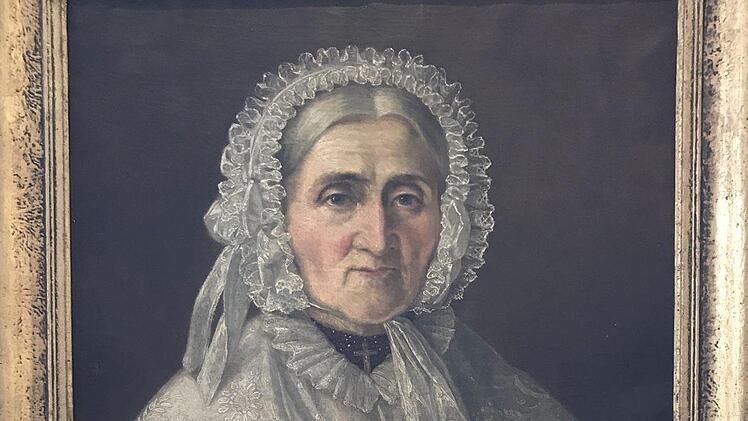 Porträt von der Wohltäterin Elisabetha Würstlein, gemalt von Lorenz Kaim. Foto: Hubert Kolling