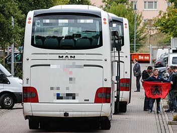 Die ersten Flüchtlinge aus dem Balkan sind in Bamberg angekommen. Foto: Matthias Hoch