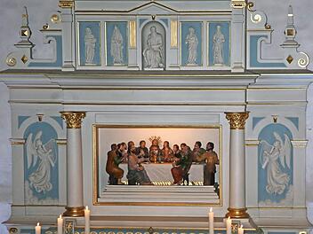 Drei Gottesdienste finden in der Stammbacher Kirche an Heiligabend statt. Foto: Klaschka
