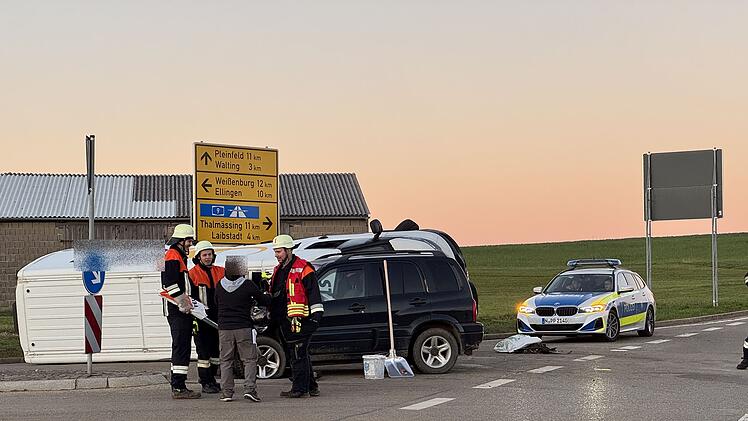 Unfall mit Transporter im Kreis Weißenburg-Gunzenhausen