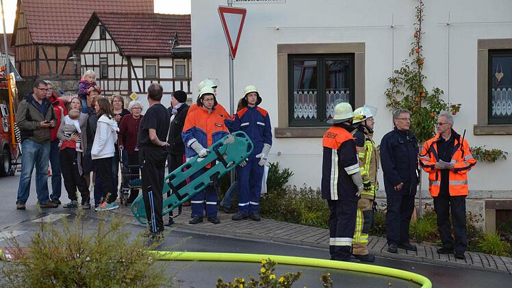 Großübung in Gauaschach  Foto: Jana Keul