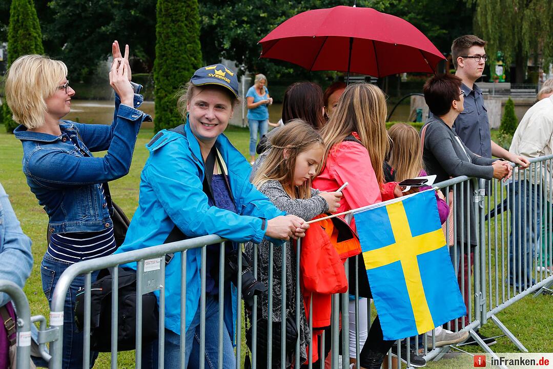 Königin Silvia von Schweden zu Besuch in Franken
