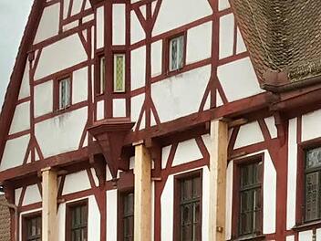 Ein Blick ins und aufs Rathaus . Foto: Archiv