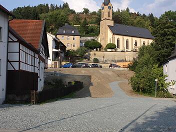 In der "Schleuse" vor dem Gotteshaus soll die Attraktivität mit einer Wasserrutsche gesteigert werden. Michael Wunder
