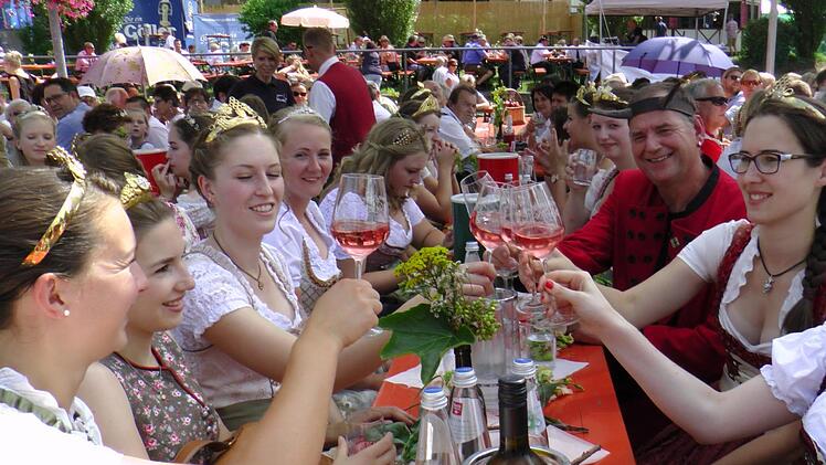 Gemeinsam Traditionen und Kultur feiern - das geht auf vielen Festen in der Region, wie hier auf dem Sander Weinfest.Christian Licha/Archiv