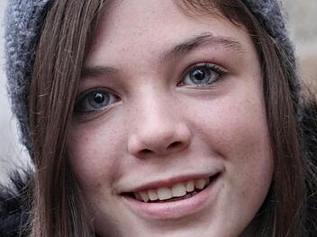 Rozalie Sebikovà (13) ist eine der Gastschülerinnen aus Prag. Foto: Helmut Will