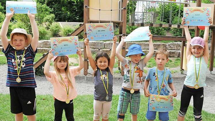 Das Kinderfest wurde mit einer Siegerehrung für alle Läufer abgeschlossen.