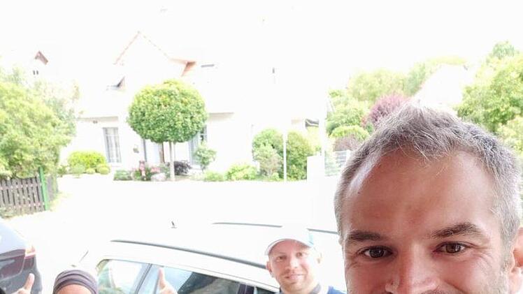 Auch nach 42.195 Metern sehen Bernd, Ralf und Jassi noch recht frisch aus. Anfang Juni absolvierten sie den virtuellen Marathon  "Visions for Children".