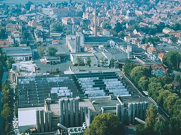 Der Standort in Forchheim am Rande der Innenstadt ist kaum zu übersehen. Foto: Archiv/Huhtamaki