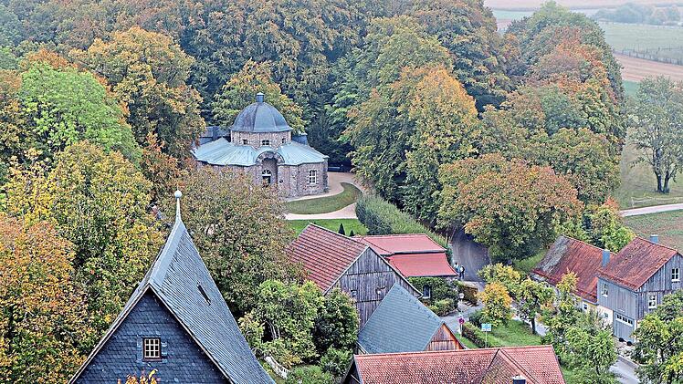 Blick vom Turm der Burg Zwernitz, Sanspareil.Egbert Haut