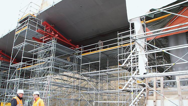 Blick auf die Baustelle bei Untersteinach. Foto: Jürgen Gärtner