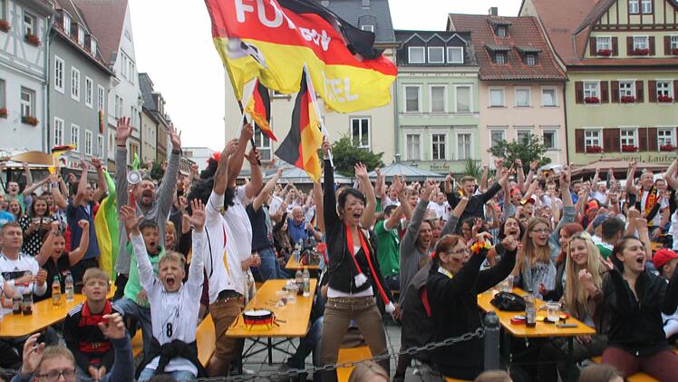 2014 war der Jubel beim WM-Sieg der deutschen Mannschaft groß. Ob es beim Public Viewing am Marktplatz auch bei der EM Grund zum Jubeln gibt?