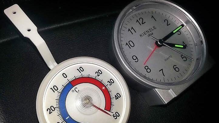 Das Thermometer zeigt über 50 Grad. Foto: Sabine Christofzik
