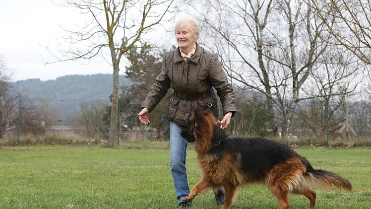 Die Schäferhündin Kira und ihre Besitzerin Doris Reingruber sind ein eingespieltes Team. Seit fast drei Jahren trainieren sie beim Schäferhundeverein Forchheim-Nord. Barbara Herbst